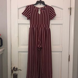 Crystal Doll Girls SZ14 walk through dress stripe